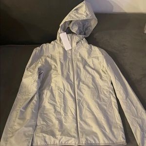 NWT Light Grey Windbreaker Size: Medium